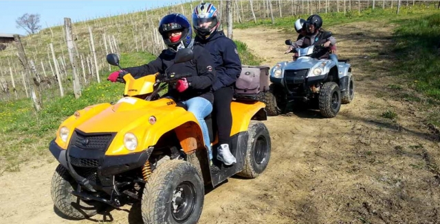 Riding the quad 