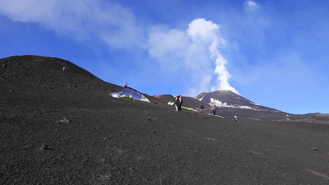  ETNA a ser explorado em parapente 