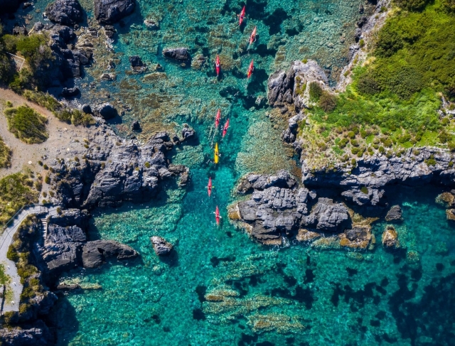 faisons du kayak à maratea 