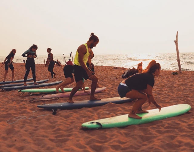 wir surfen in oristano 