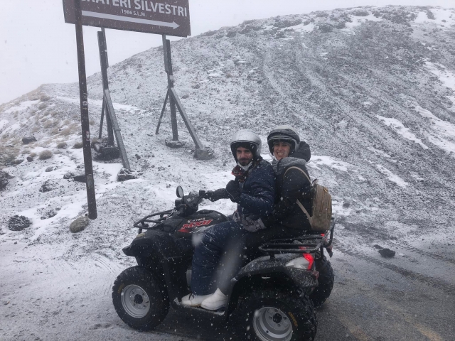  quad sur la neige 