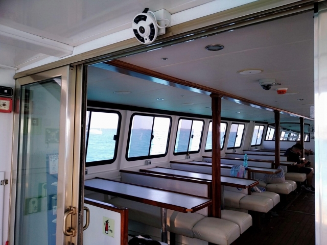 The interior of our boats 