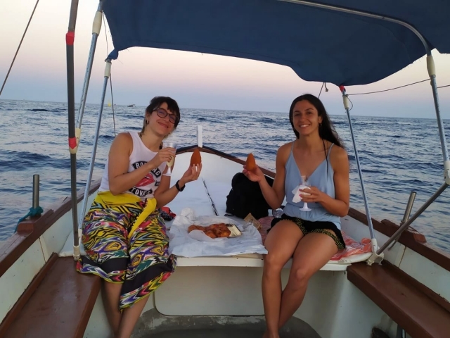 Aperitivo siciliano in barca
