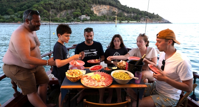 Delizioso aperitivo a bordo