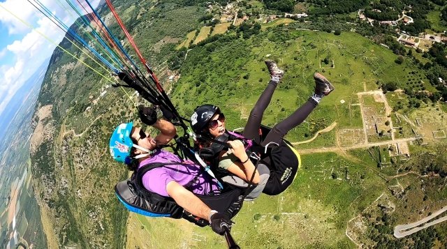 Flying with the instructor 