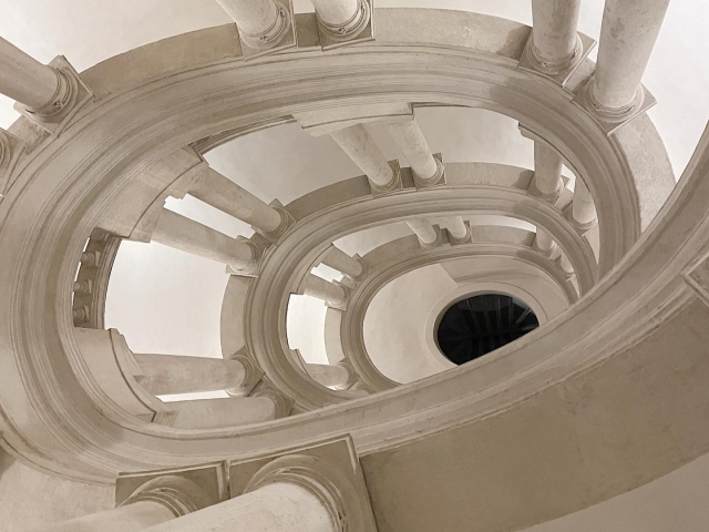  Die Treppen des Palazzo Barberini 