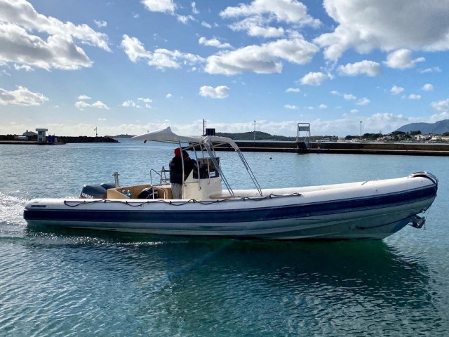  Eines unserer Beiboote 