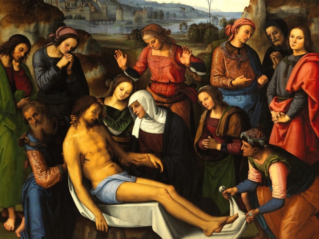  Lamentation sur le Christ mort de Pietro Perugino 