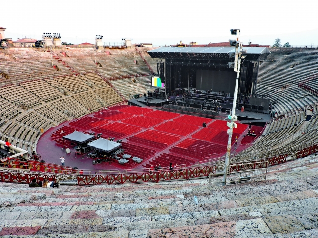  El interior de la arena 