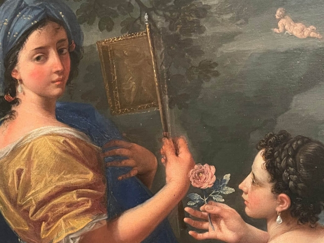 Paesaggio con figure femminili di Creti