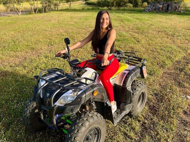  Guides a two -seater quad in Gusaila 