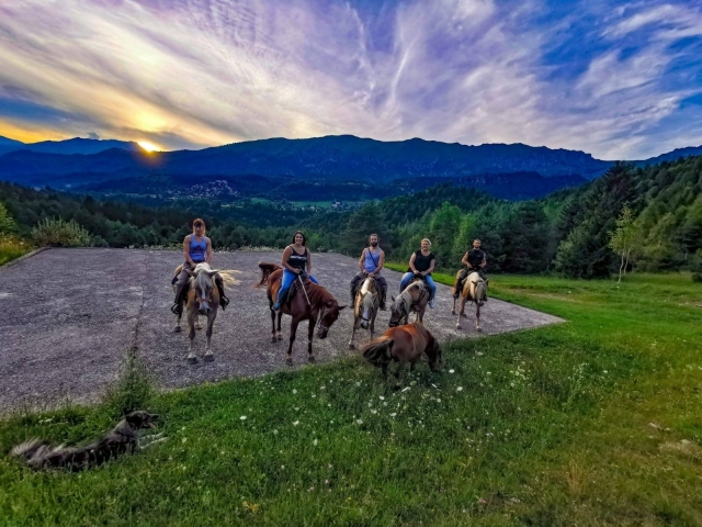 Passeggiata al tramonto