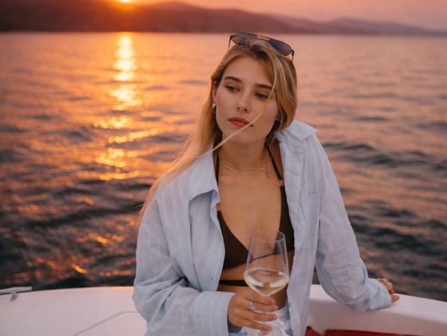  Aperitif bei Sonnenuntergang 