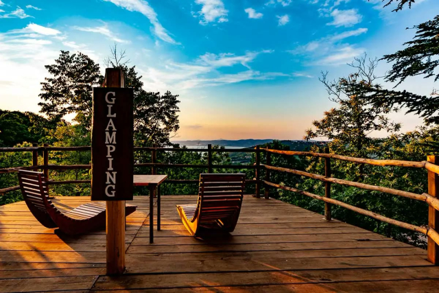 La terrazza panoramica sul Lago di Bolsena