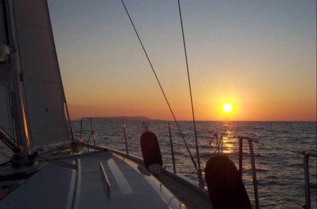  en un velero en Altramonto 