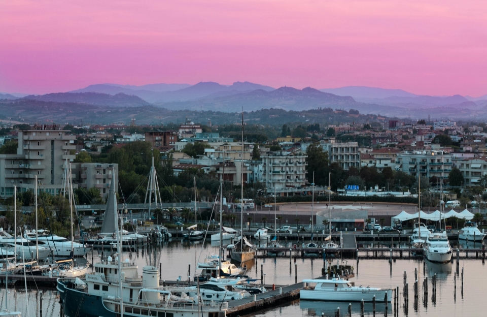 il lungomare di Rimini