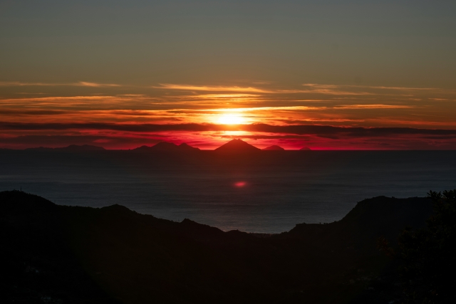 Tramonto sulle Eolie