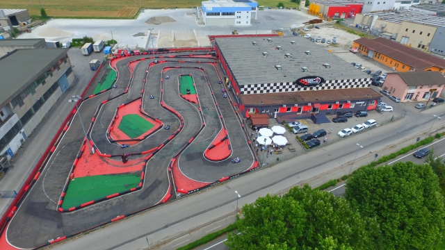 La pista dall'alto