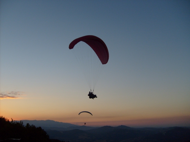 Tramonto e volare