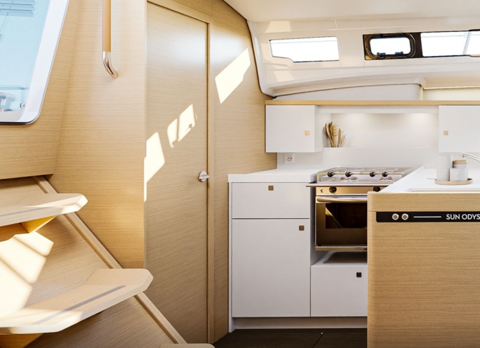 Interior of the boat 