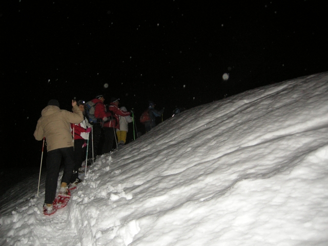 Avvicinandosi al rifugio