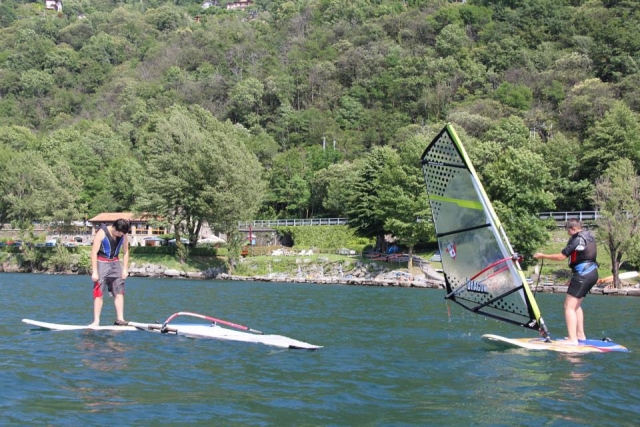 Our students on windsurfing 
