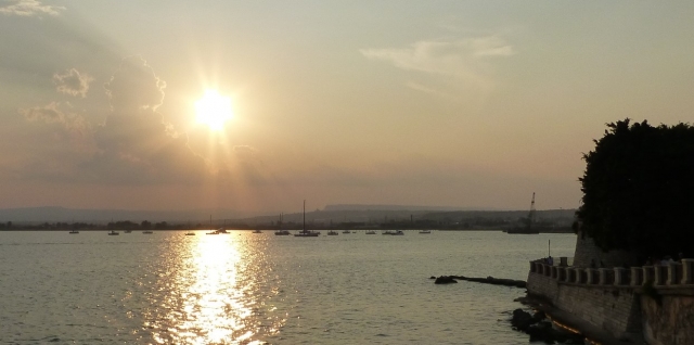 Syracuse at sunset 