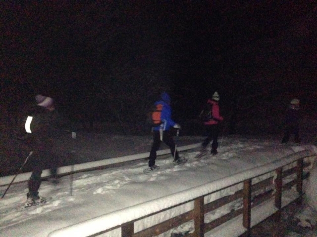 de noche sobre la nieve 