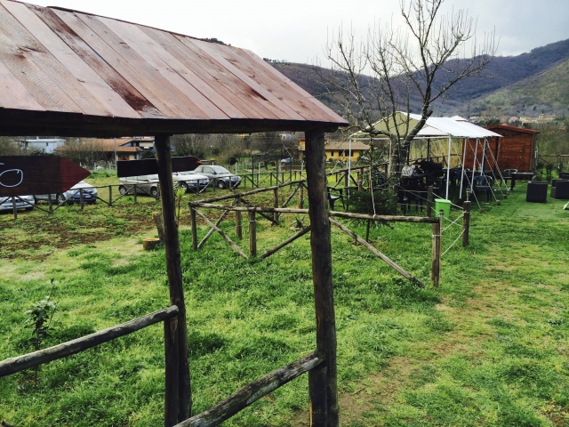  paintball entouré par la nature