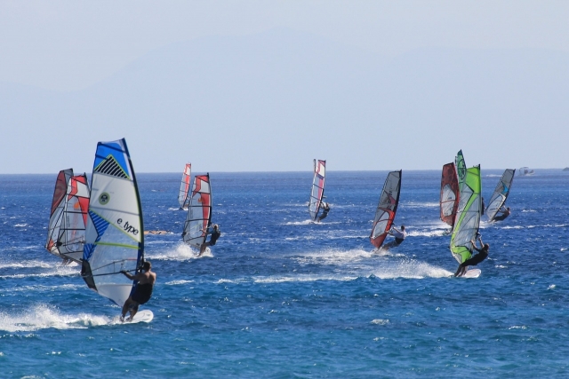  Planche à voile en groupe 
