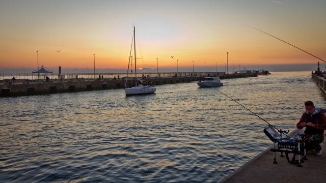 Fiumicino al tramonto