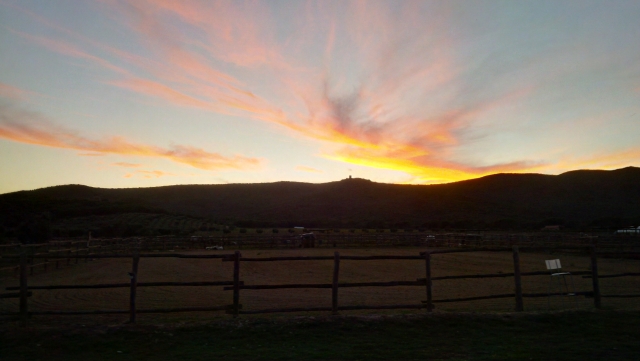 tramonto in maremma