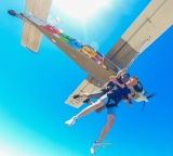 Parachute flight at Calatabiano airfield 4000m