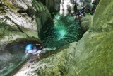 Canyoning-Anfänger in Ligurien Rio Argentinien
