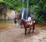Journée à cheval Cascades de Diosilla + barbecue