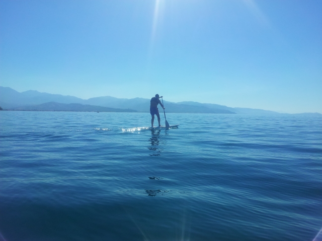  On paddle surfing 