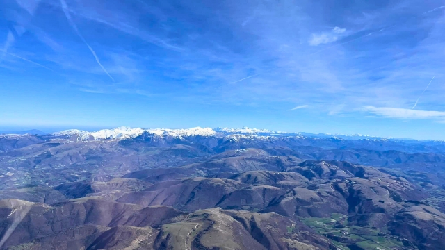  Flying over the hills