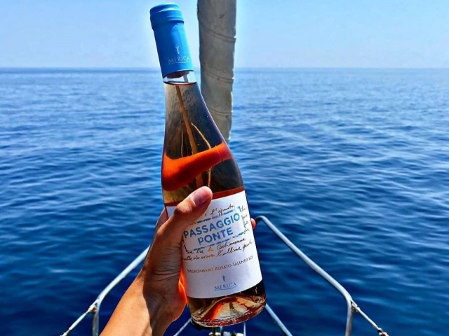  Sipping good local wine 