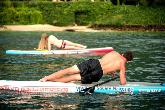  Balance lesson on the sup 
