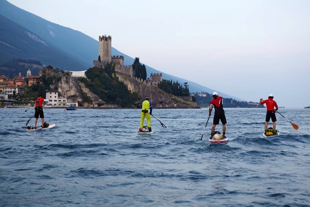  Paddling on the lake