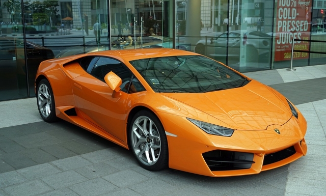 Beautiful orange Lamborghini 