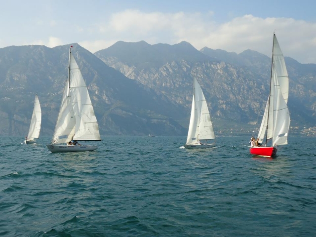 En bateau sur le lac de Garde 