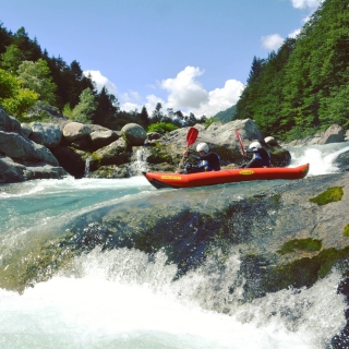 Caiaque 4H no rio Sesia (lição individual)