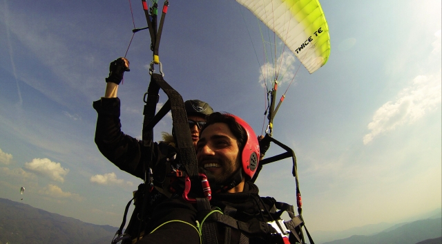 In volo sulla Valle del Serchio