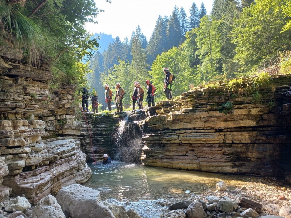 Canyon in mezzo al verde, le prime discese