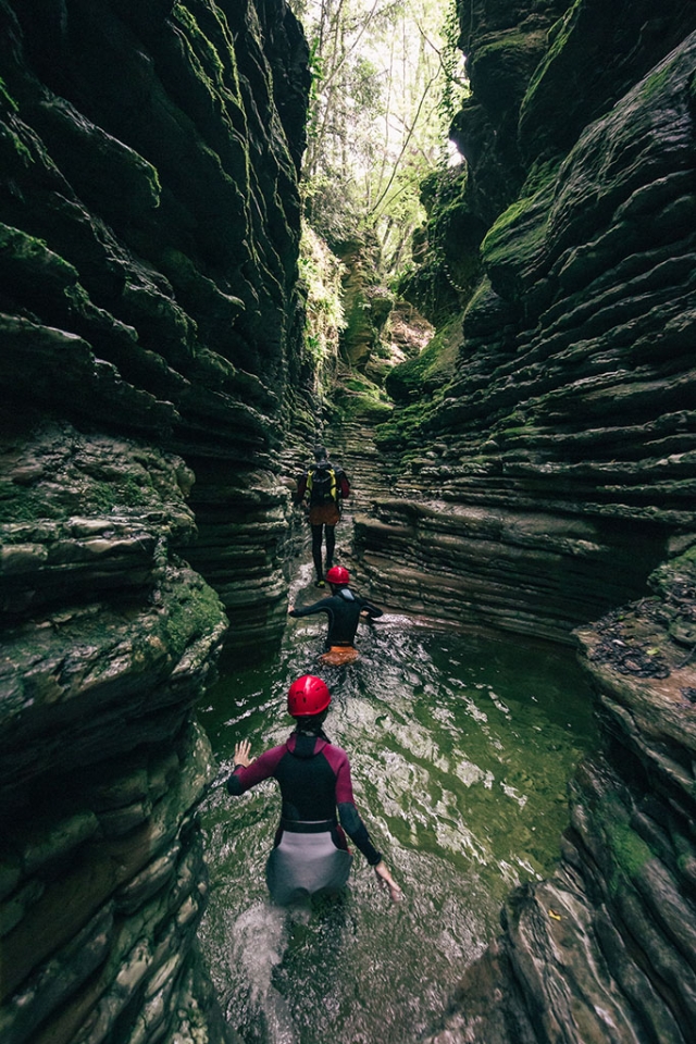 Canyoning dans le Val Majeur pendant 2 heures
