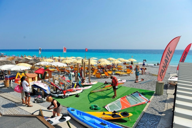 Il centro sulla spiaggia