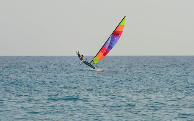 Al largo con il catamarano