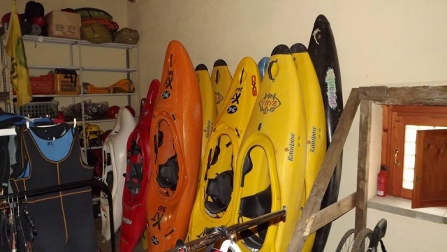  Our kayaks. 