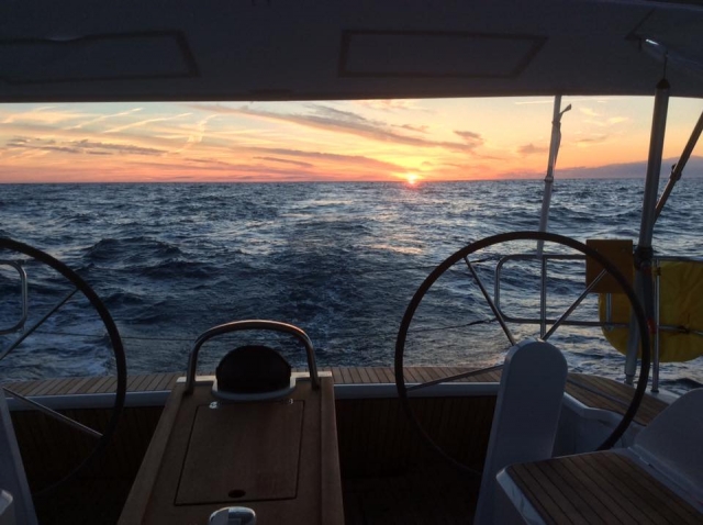  Sunset from the sea 